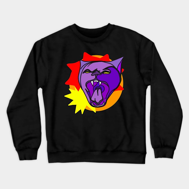 Cat Get No Catisfaction Crewneck Sweatshirt by Bits